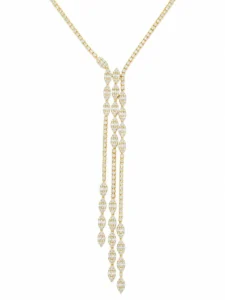 Diamond Tassel Statement Necklace