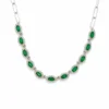 Marquise Emerald Diamond Necklace