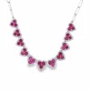 Heart Cluster Halo Necklace