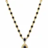 Pear Sapphire Halo Necklace