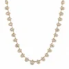 Diamond Cluster Drop Necklace