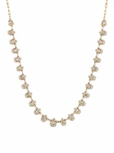 Diamond Cluster Drop Necklace