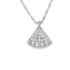 Fan Diamond Pendant Necklace