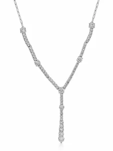Diamond Y Drop Necklace
