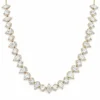 Graduated Pear Diamond Necklace