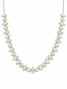 Graduated Pear Diamond Necklace