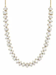 Mixed Cut Diamond Necklace