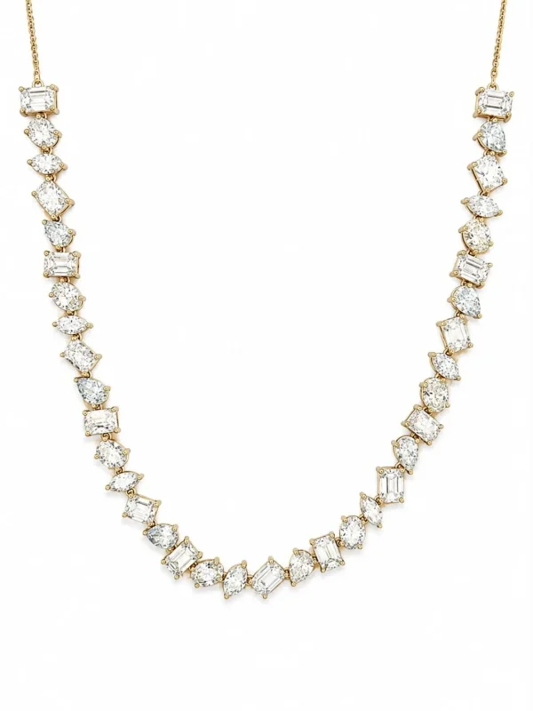 Multi Shape Diamond Necklace