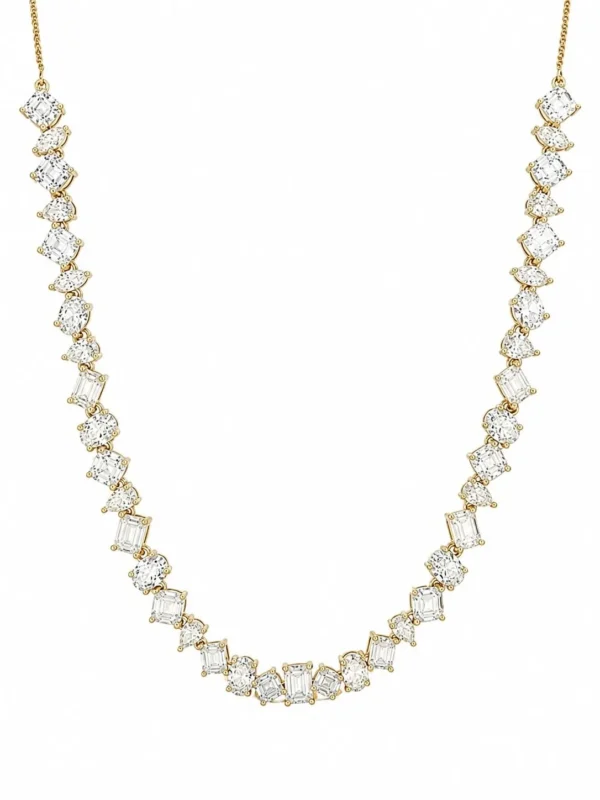 Mixed Cut Diamond Necklace