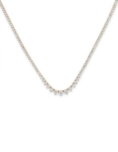 Graduated Diamond Tennis Necklace