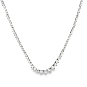 Graduated Diamond Tennis Necklace