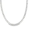 Round Diamond Tennis Necklace
