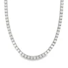 Round Diamond Tennis Necklace