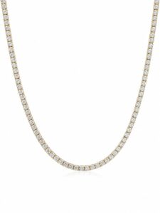 Round Diamond Tennis Necklace