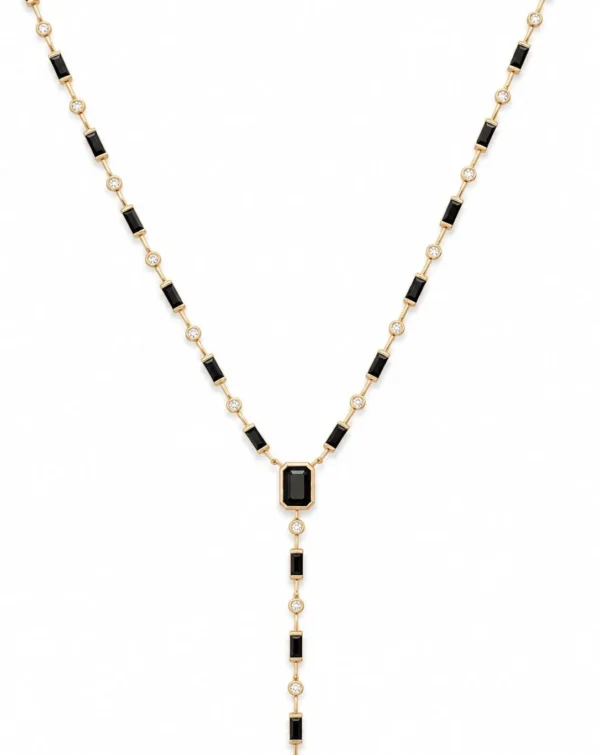 Gemstone Y Necklace