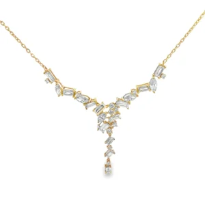 Mixed Cut Diamond Necklace