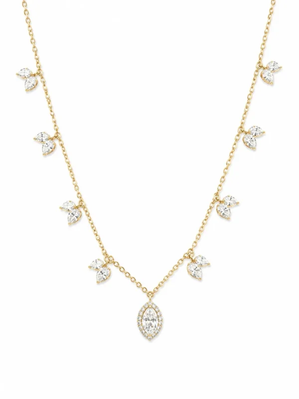 Marquise Lab-Grown Diamond Necklace
