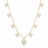 Pear Diamond Drop Necklace