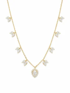 Pear Diamond Drop Necklace