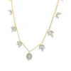 Pear Cluster Charm Necklace