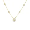 Oval Diamond Station Necklace