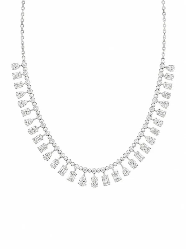 Multi Shape Fringe Necklace