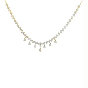 Marquise Diamond Fringe Necklace