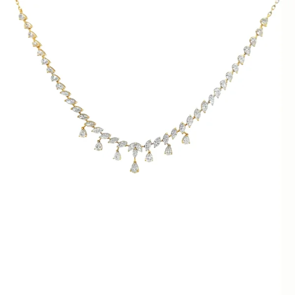 Marquise Diamond Fringe Necklace