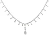 Pear Cut Fringe Necklace