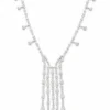 Pear Diamond Fringe Necklace