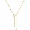 Lariat Diamond Drop Necklace