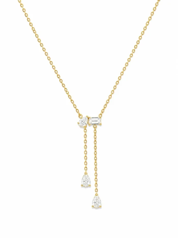 Lariat Diamond Drop Necklace