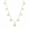 Emerald Cut Diamond Necklace