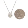Floral Diamond Pendant Necklace