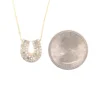 Horseshoe Diamond Pendant Necklace