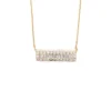 Diamond Bar Pendant Necklace