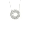 Geometric Diamond Circle Necklace