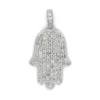 Diamond Hamsa Pendant Necklace