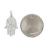 Diamond Hamsa Pendant Necklace
