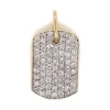 Diamond Dog Tag Pendant