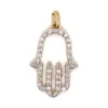 Diamond Hamsa Hand Pendant