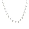 Diamond Dangle Station Necklace