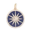 Lapis Starburst Medallion Pendant