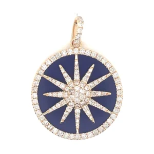 Lapis Starburst Medallion Pendant