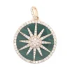 Starburst Diamond Medallion Pendant