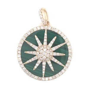 Starburst Diamond Medallion Pendant
