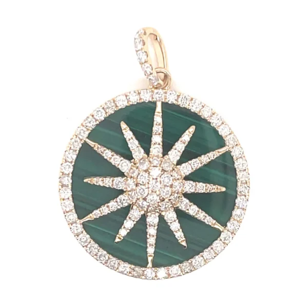 Starburst Diamond Medallion Pendant