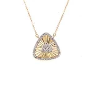 Triangle Diamond Pendant Necklace