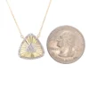 Triangle Diamond Pendant Necklace