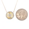 Sunburst Diamond Pendant Necklace